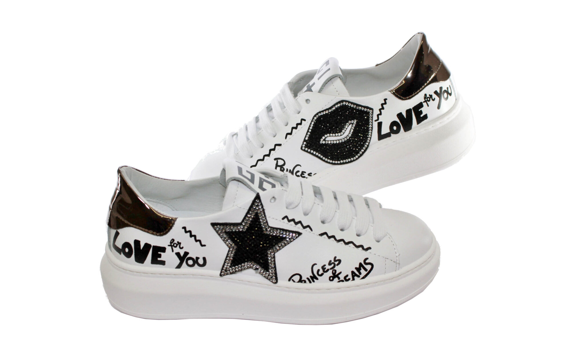 Sneakers gio+ bianco bacio