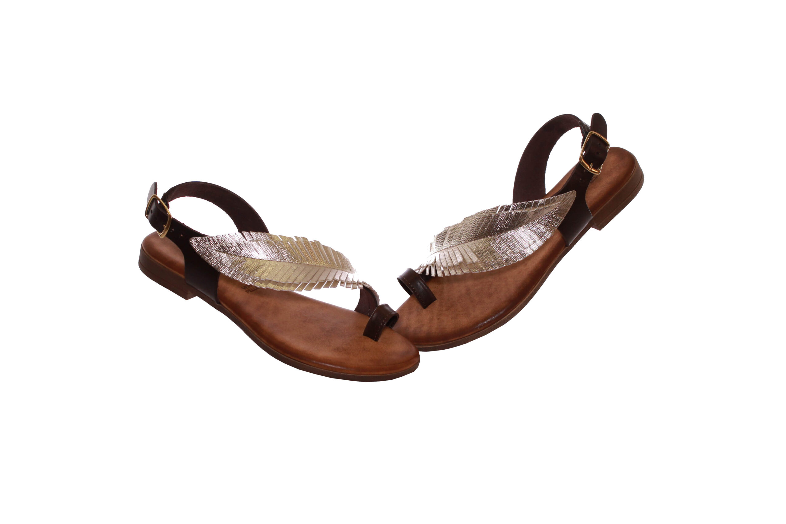 BOTTEGA ARTIGIANA - SANDALI PIUMA Marrone - immagine 3