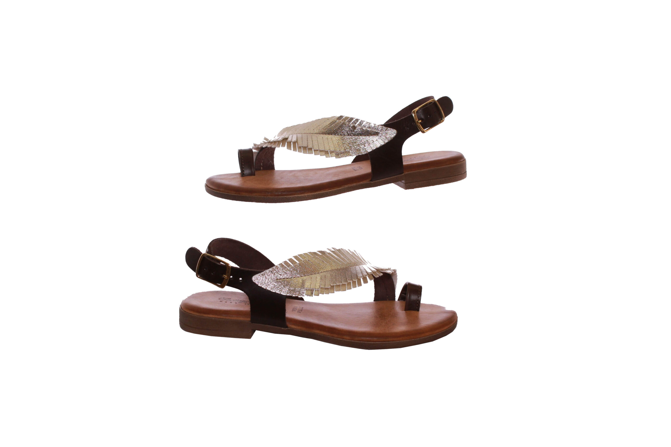 BOTTEGA ARTIGIANA - SANDALI PIUMA Marrone - immagine 2
